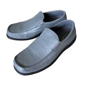 DEER STAGS S.U.P.R.O Sock Gray Faux Leather Slip On Shoes Mens Size 11EEE